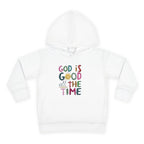 Toddler Hoodie — "God Is Good All The Time" Cute Faith Pullover