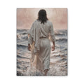 Jesus Walking on Water Matte Canvas Print