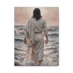 Jesus Walking on Water Matte Canvas Print
