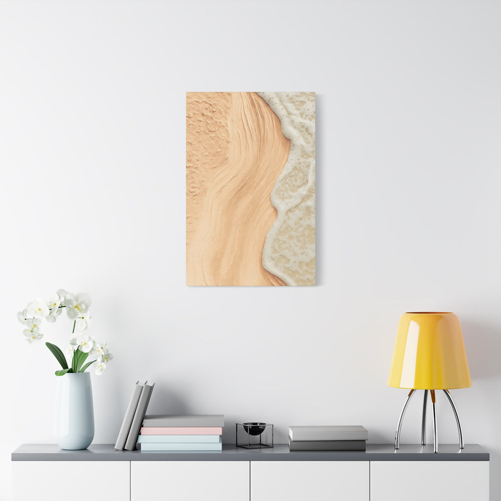 Coastal Beach Canvas Print – Sandy Shoreline Wall Art