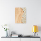 Coastal Beach Canvas Print – Sandy Shoreline Wall Art