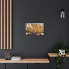 Golden Dahlia Matte Canvas Wall Art — Stretched 1.25"
