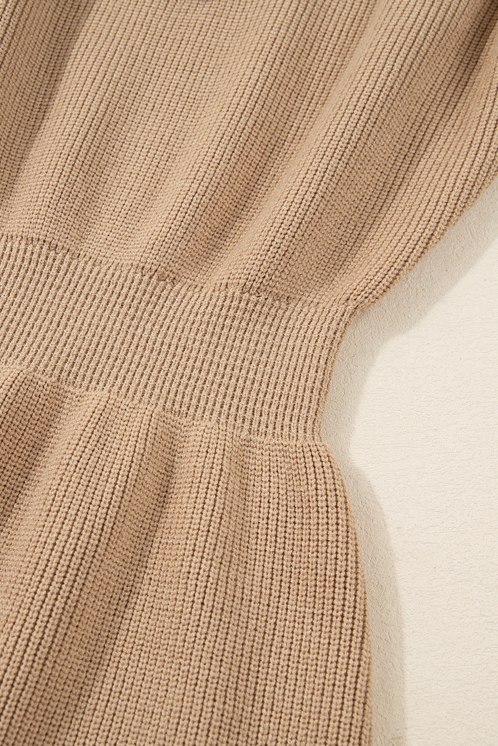 Embellished Keyhole Ribbed Sweater Dress