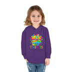 Toddler Hoodie — "I Have No Idea What This Is" Colorful Toy Graphic