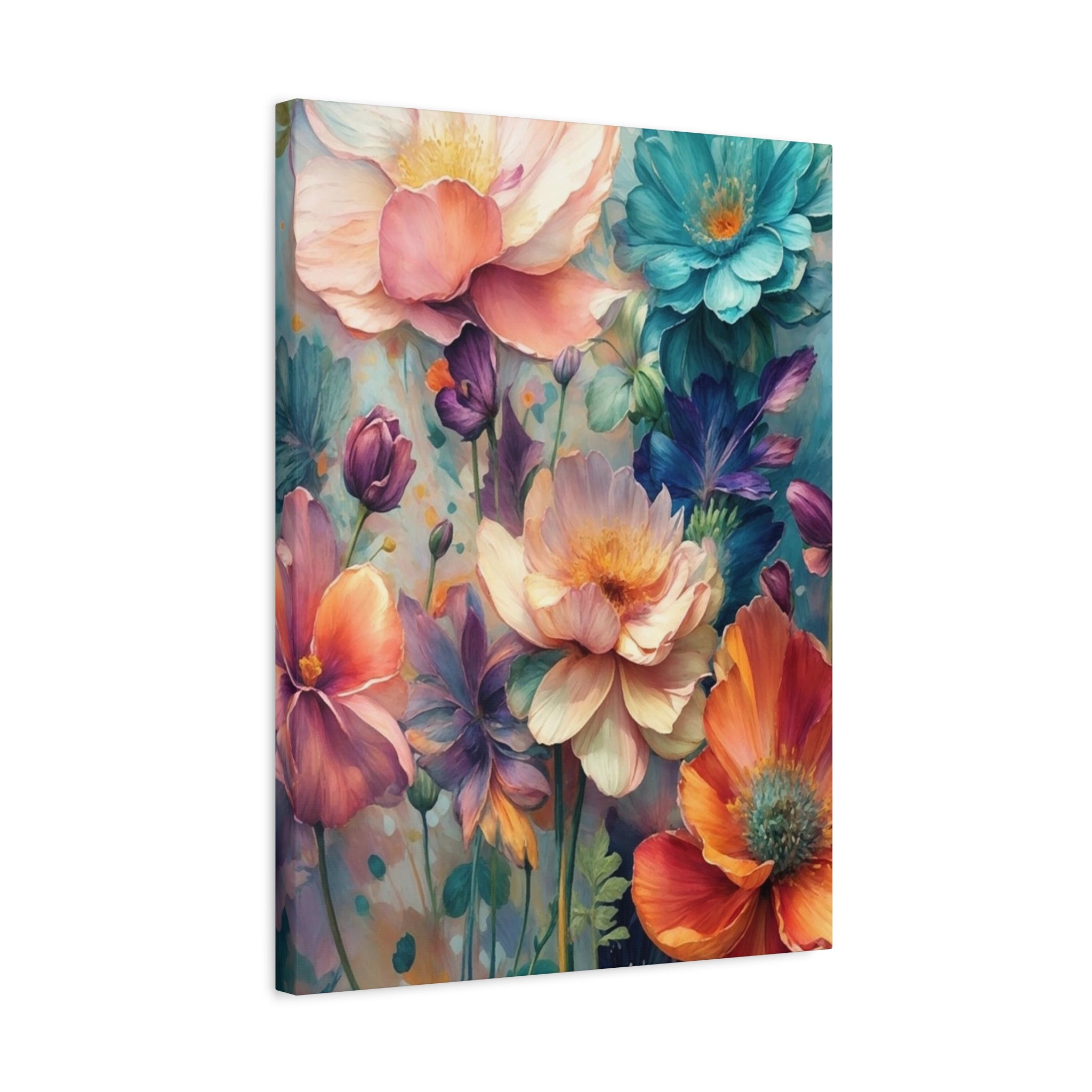 Floral Dreamscape Matte Canvas Print — Stretched 1.25"