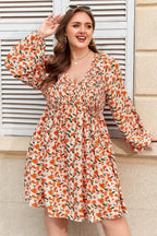 Floral Long Sleeve PLUS Dress