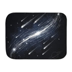 Galaxy Meteor Shower Sherpa Blanket — Cozy Space-Themed Throw