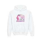 Youth Hoodie - "Cute Smart and a Little Bit Dramatic" Unicorn Pullover