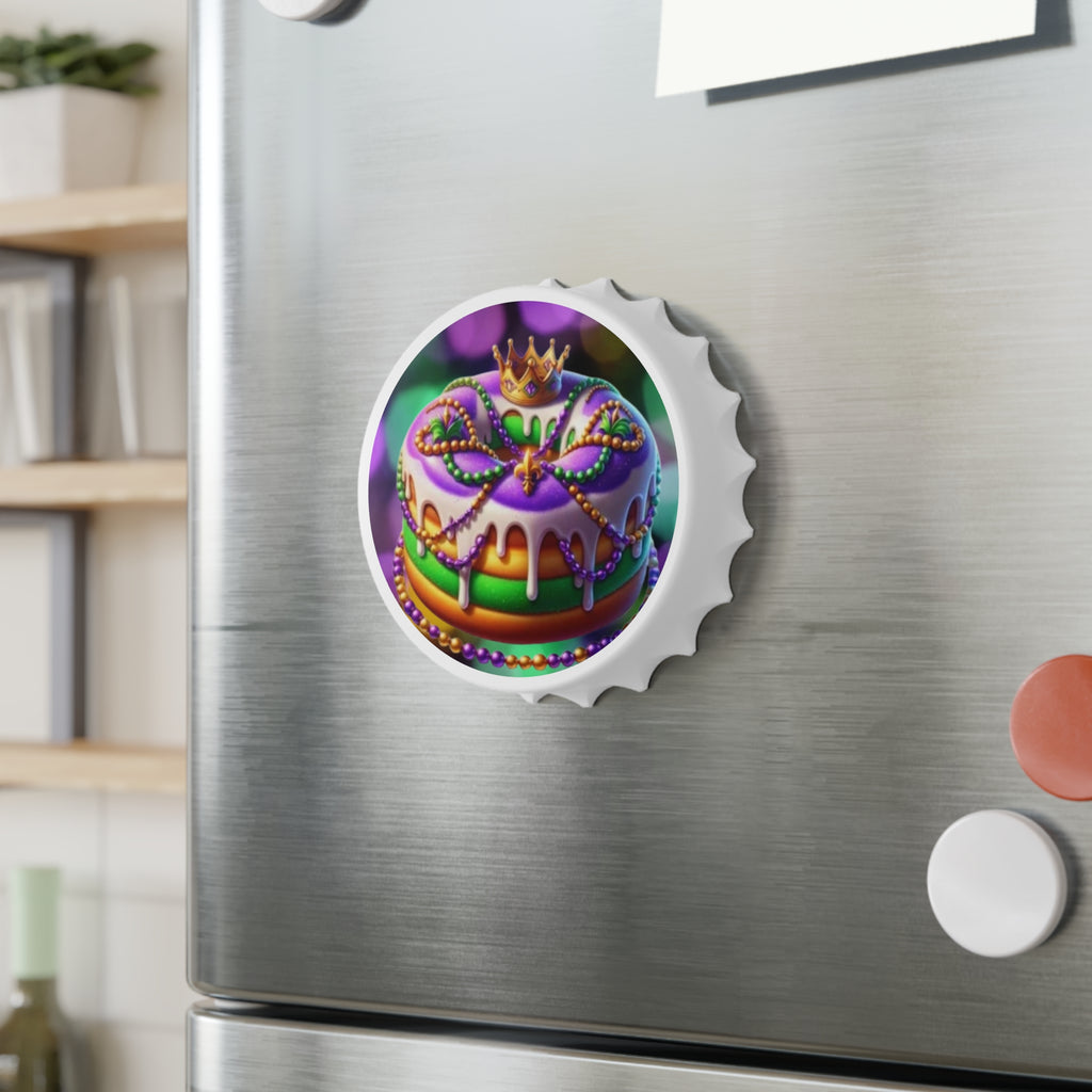 Mardi Gras King Cake Bottle Opener