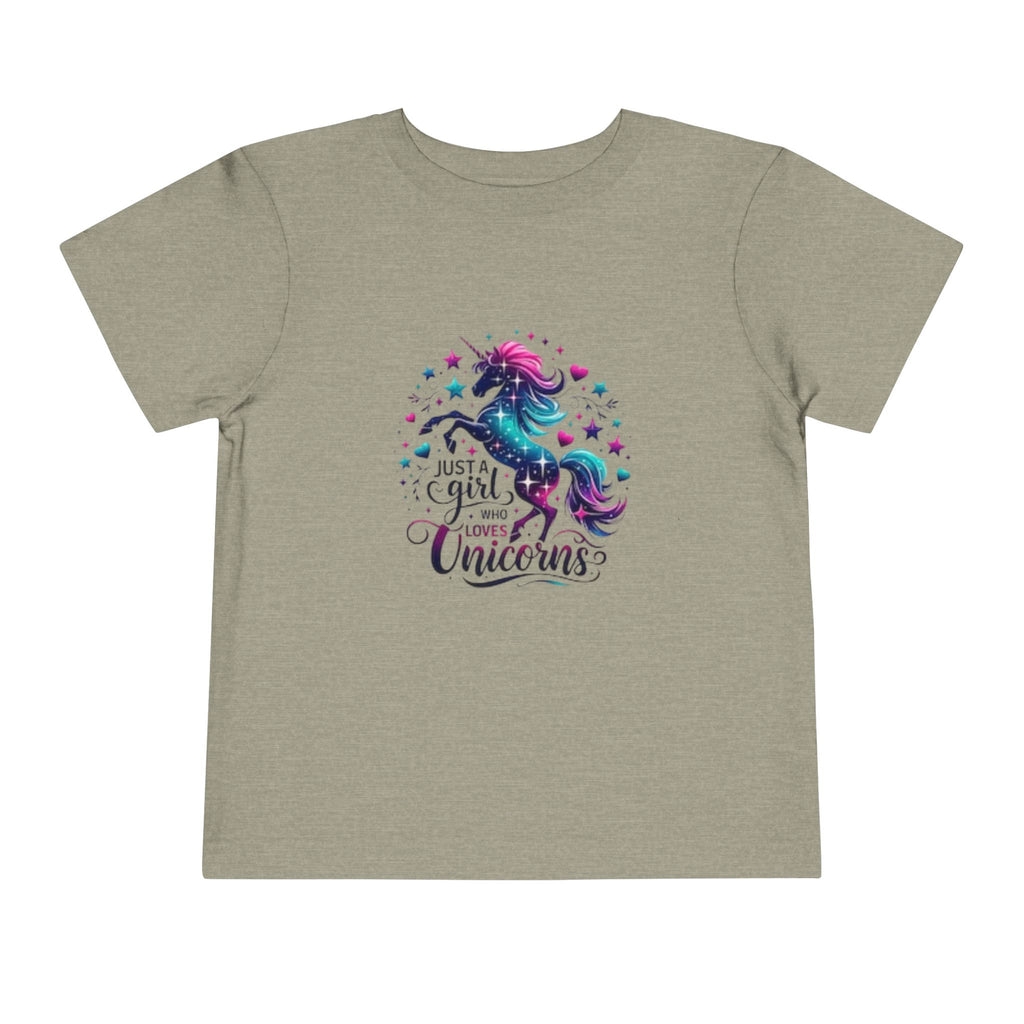 Toddler Tee - "Just a Girl Who Loves Unicorns" Magical Unicorn Shirt