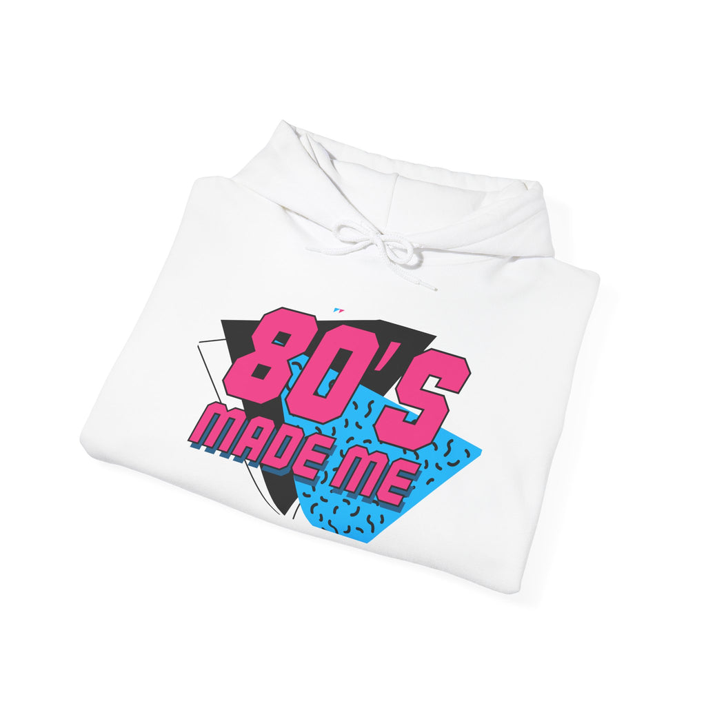 80's Made Me Hoodie — Retro 1980s Neon Graphic Pullover