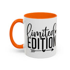 Limited Edition Accent Coffee Mug — Pink Interior, 'Limited Edition' Graphic (11/15oz)