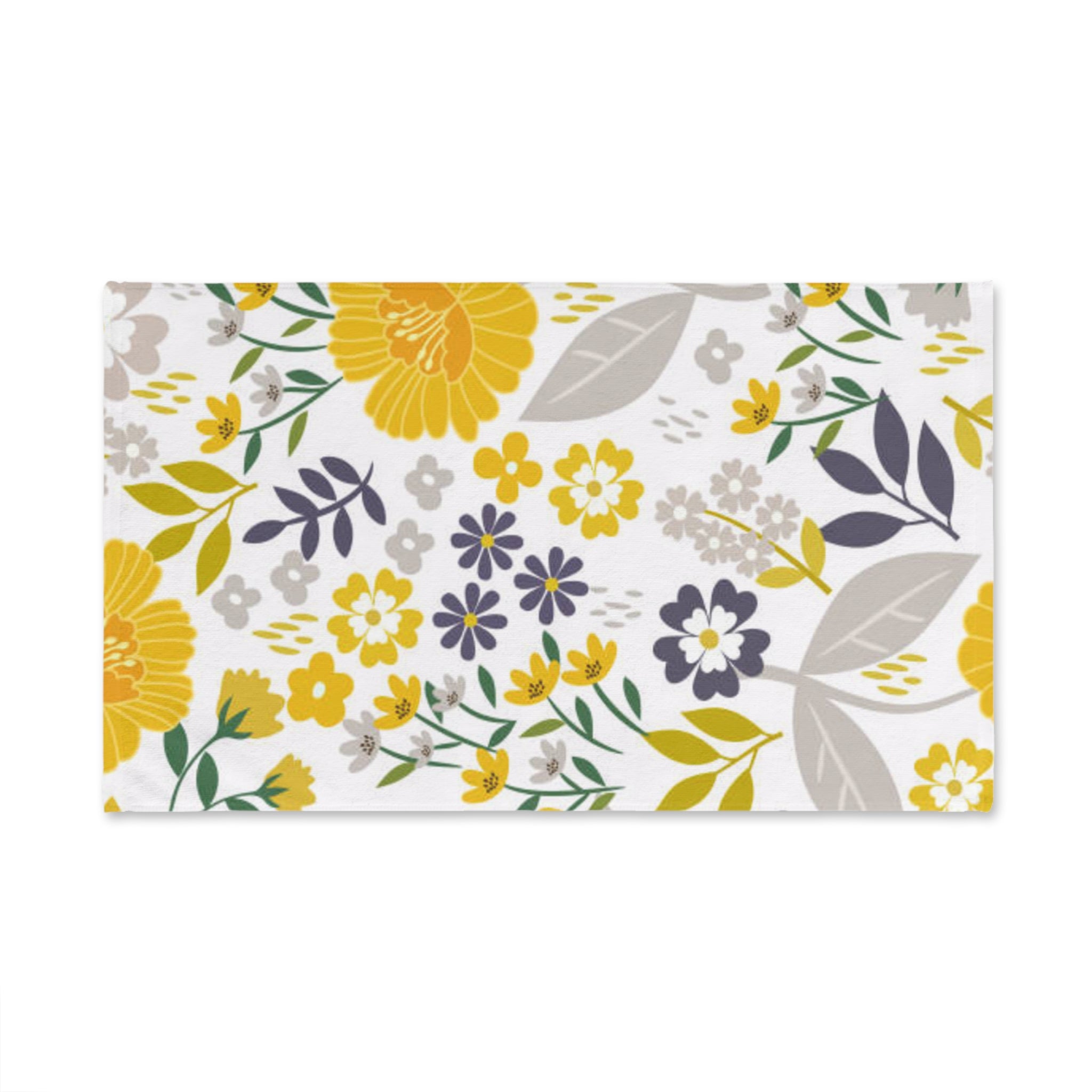Floral Yellow Garden Hand Towel
