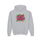 Youth Hoodie - "Just Vibes" Neon Graffiti Pullover