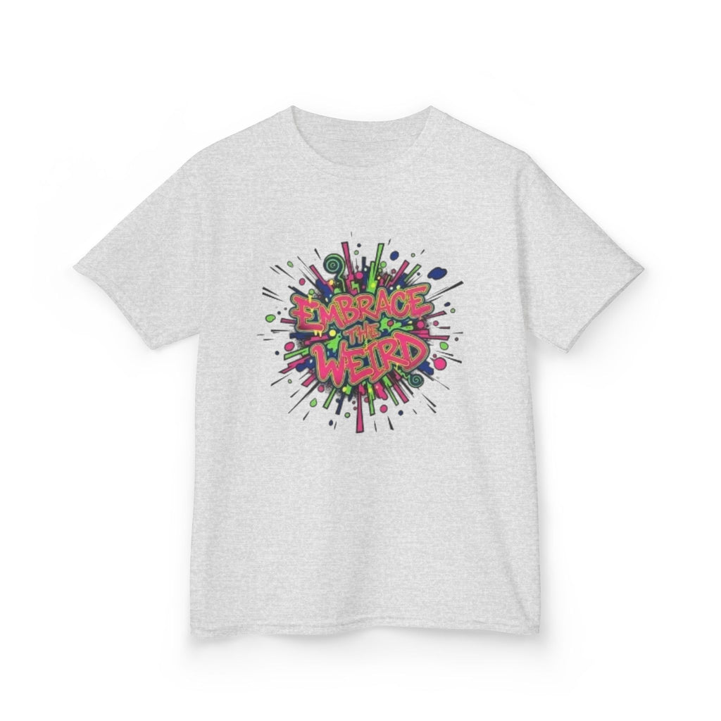 Kids T-Shirt — "Embrace Your Weird" Colorful Splash Graphic