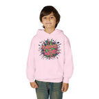 Youth Hoodie — "Embrace the Weird" Colorful Graffiti Graphic