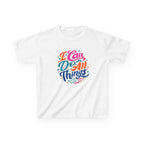 Kids T‑Shirt — "I Can Do All Things" Inspirational Rainbow Tee