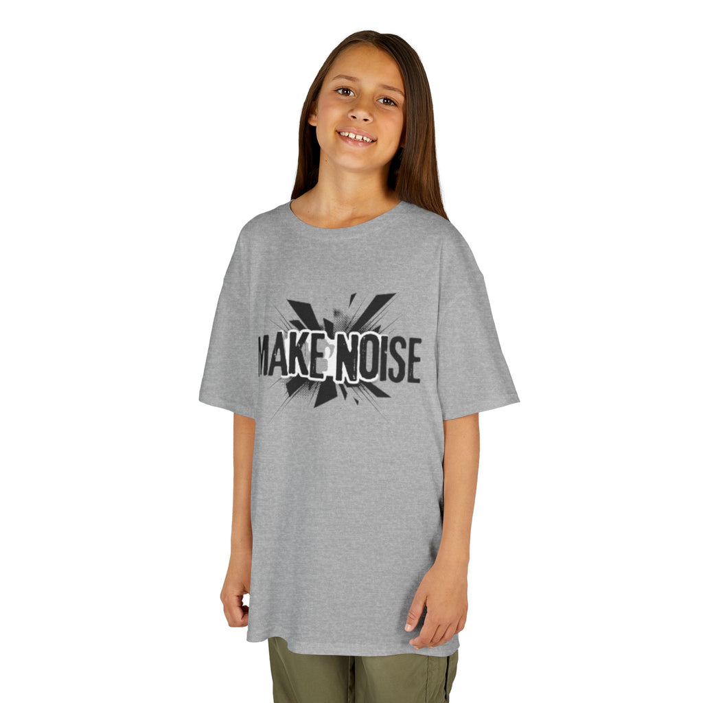 Kids Tee — "Make Noise" Graphic Shirt for Loud, Confident Kids