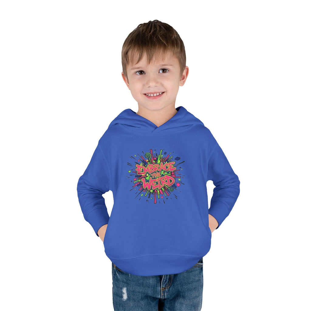 Toddler Hoodie — 'Dance Like a Weird' Colorful Graffiti Pullover