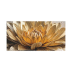 Golden Dahlia Matte Canvas Wall Art — Stretched 1.25"
