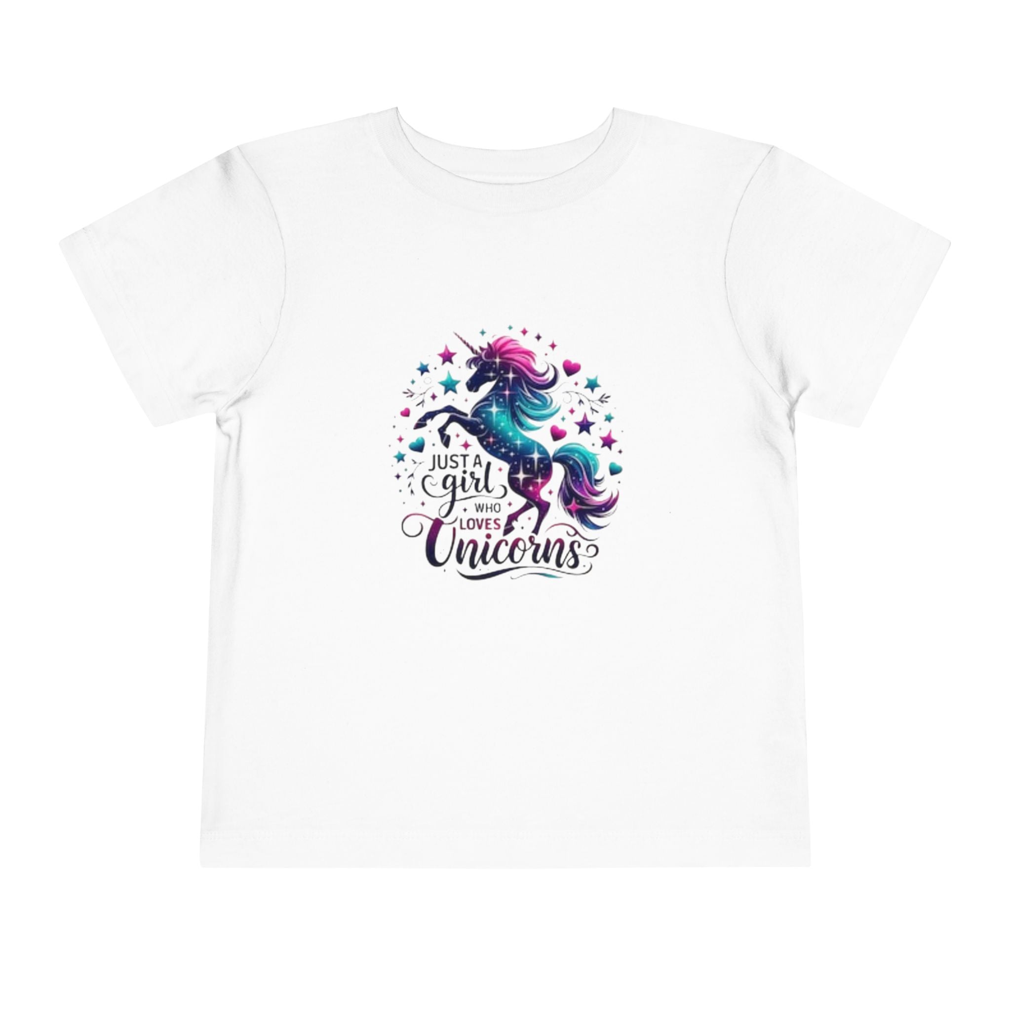 Toddler Tee - "Just a Girl Who Loves Unicorns" Magical Unicorn Shirt