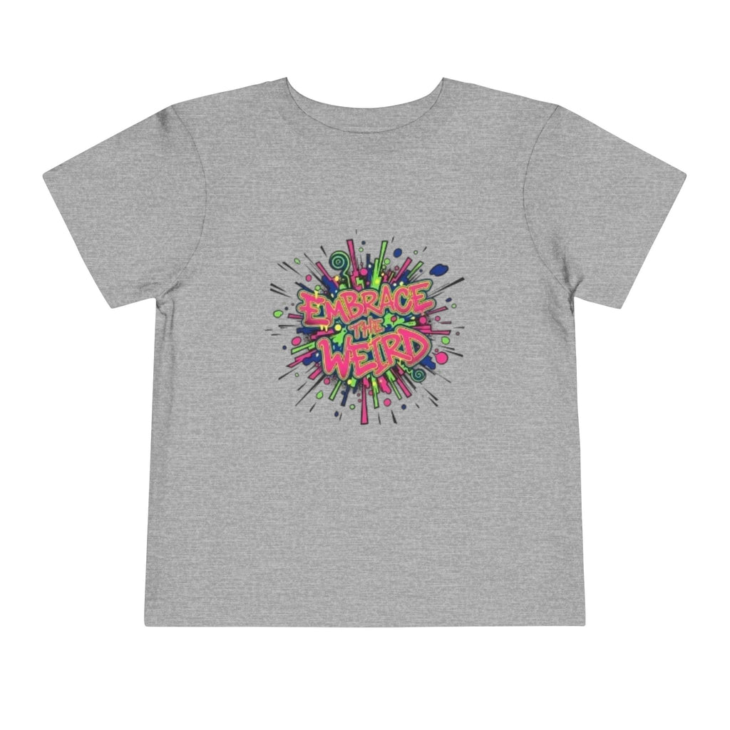 Toddler Tee — 'Embrace Your Weird' Colorful Graffiti Kids Shirt
