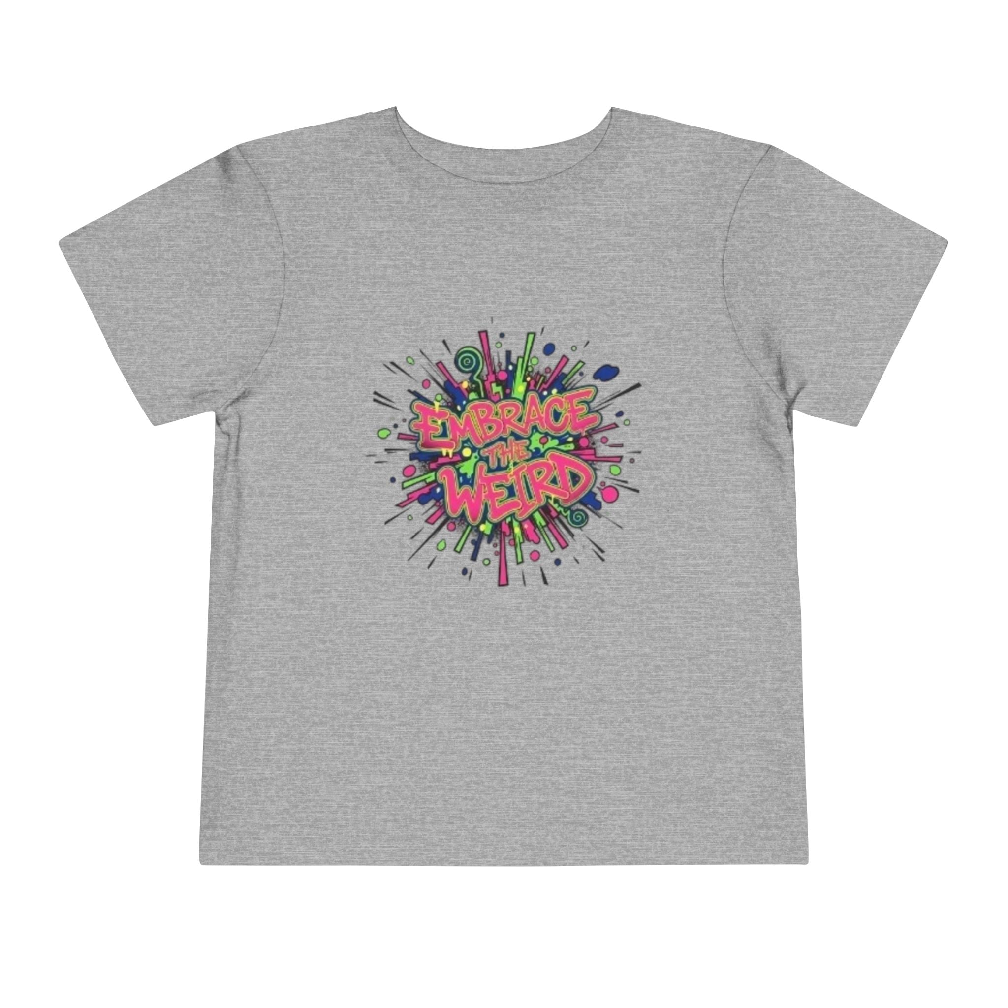 Toddler Tee — 'Embrace Your Weird' Colorful Graffiti Kids Shirt