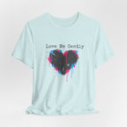 Distressed Graffiti Heart Tee | grunge heart shirt, punk heart design