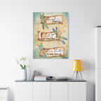 Inspirational Dragonfly Canvas Wall Art - "Accept What Is, Let Go, Have Faith"