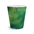 Green Leaves Latte Mug — Serene Botanical Coffee Cup
