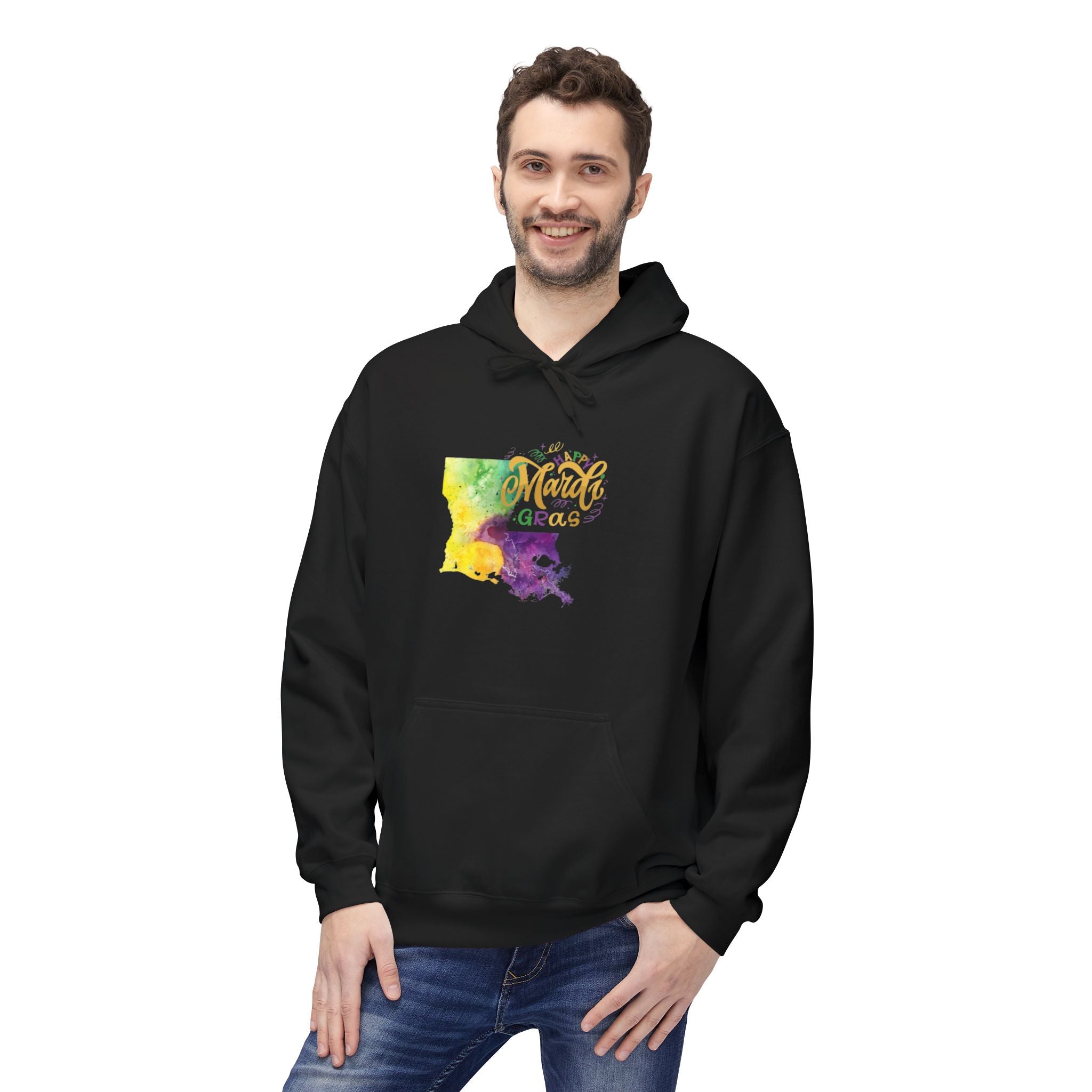 New Mexico Watercolor 'Amarillo' Hoodie — Southwestern State Pride Pullover