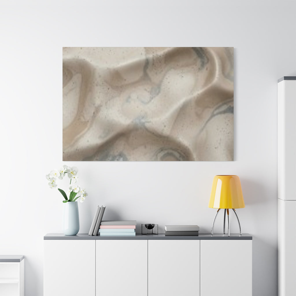 Abstract Neutral Marble Canvas Wall Art — Matte Stretched 1.25"