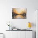 Abstract Gold Landscape Canvas Wall Art — Matte Stretched 1.25"