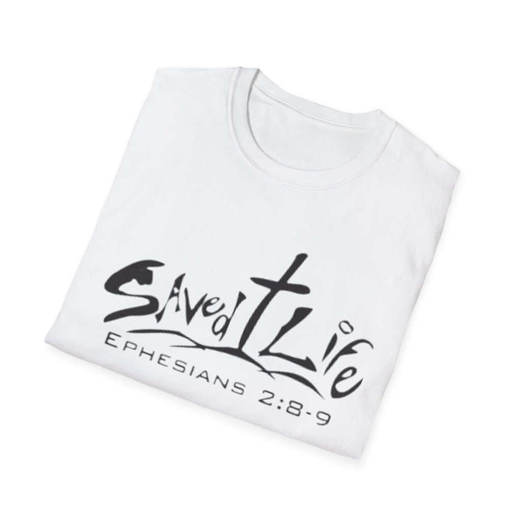 Saved & Live T-Shirt — Ephesians 2:8-9 Christian Faith Tee