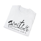 Saved & Live T-Shirt — Ephesians 2:8-9 Christian Faith Tee