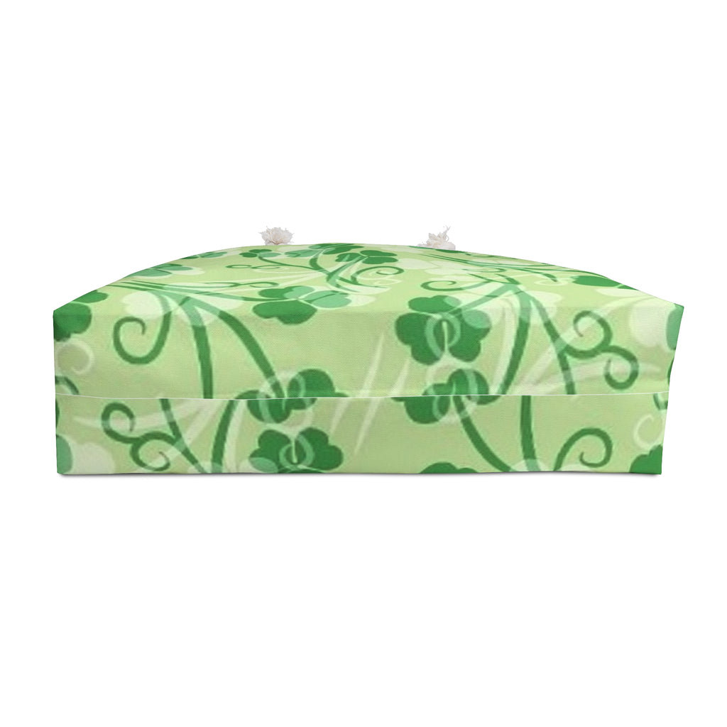 Shamrock Weekender Bag — Green Clover Travel Tote for St. Patrick’s Day