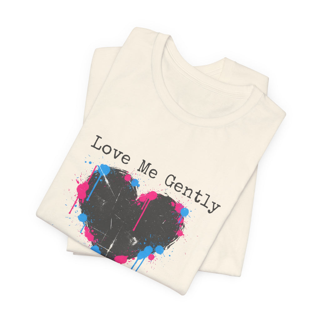 Distressed Graffiti Heart Tee | grunge heart shirt, punk heart design
