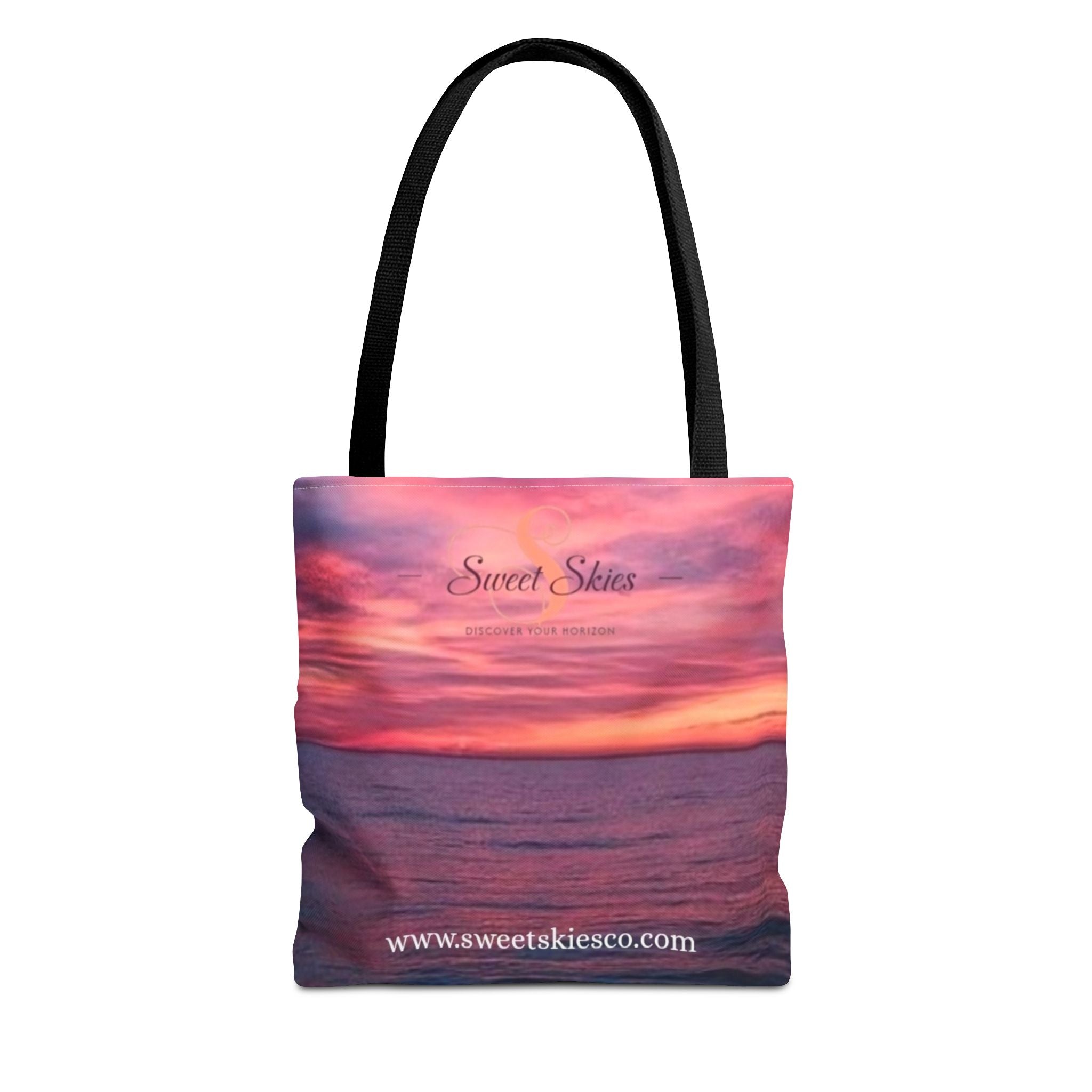 Sunset Beach Tote Bag – "Sweet Skies" Scenic All-Over Print