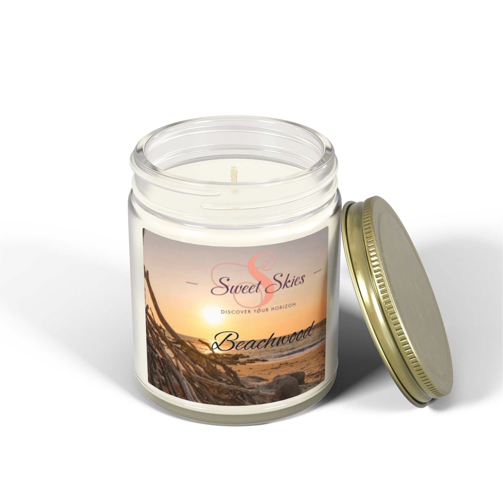 Beachwood Coconut Apricot Wax Candle (9oz)