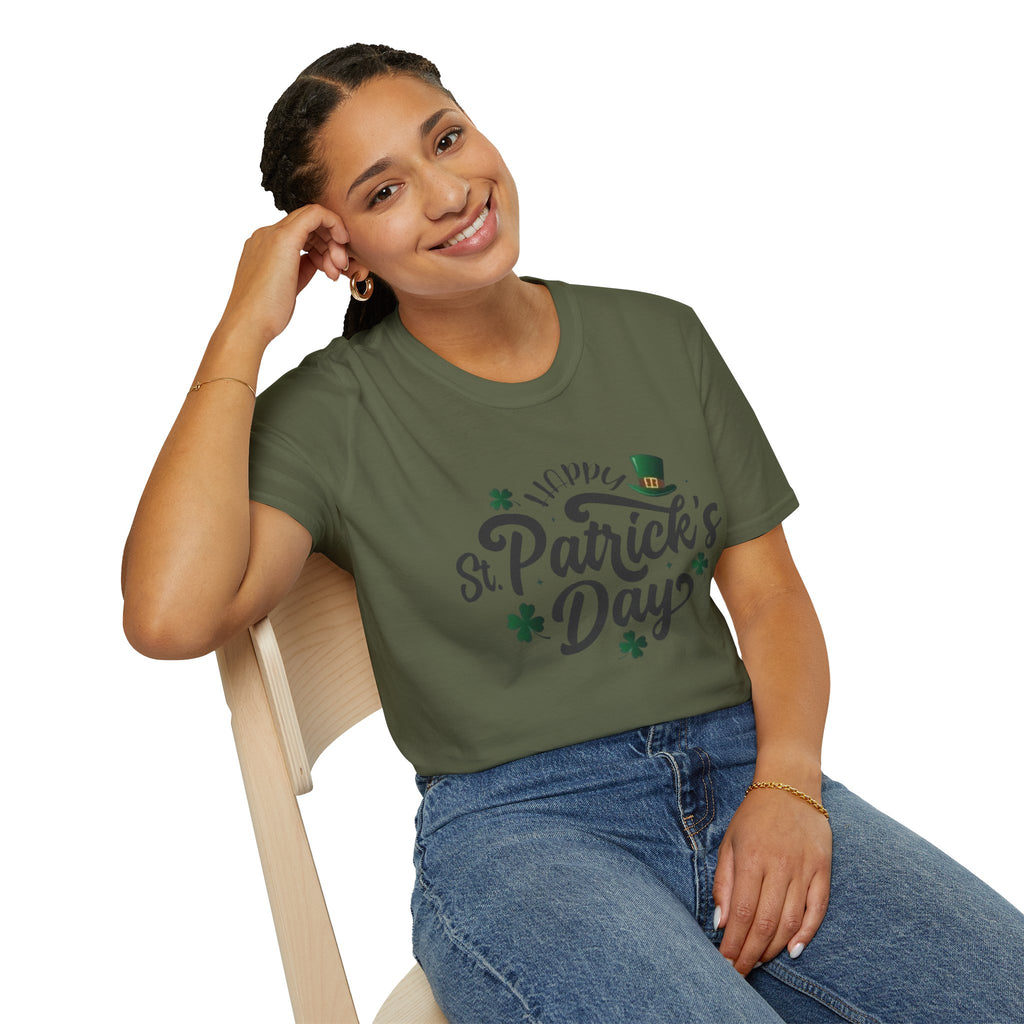St. Patrick's Day T-Shirt – Lucky Shamrock & Leprechaun Hat Tee