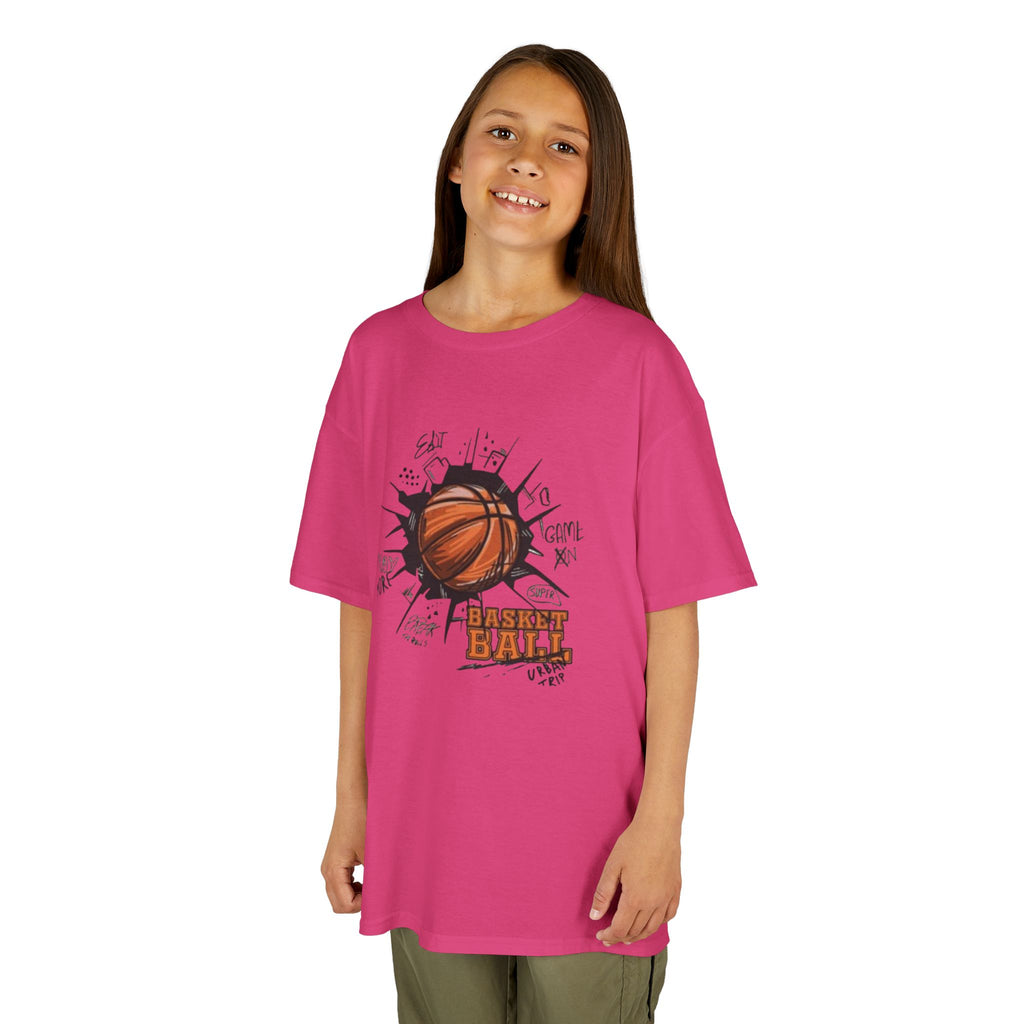 Kids Basketball Tee — Slam Dunk Graphic Shirt