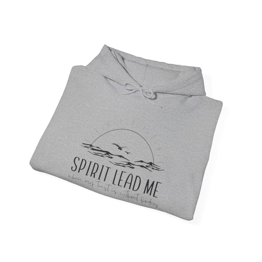 Spirit Lead Me Hoodie — Minimal Sunrise Christian Faith Sweatshirt