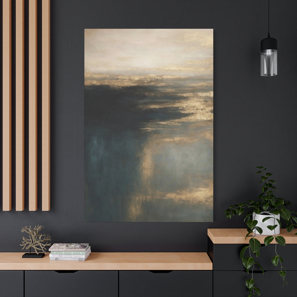 Abstract Stormy Seascape Canvas