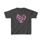 Kids Heart Doodle Tee — Cute Pink Valentine Heart Graphic Shirt