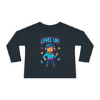 Level Up! Toddler Long Sleeve Tee — Cute Gamer Birthday Shirt