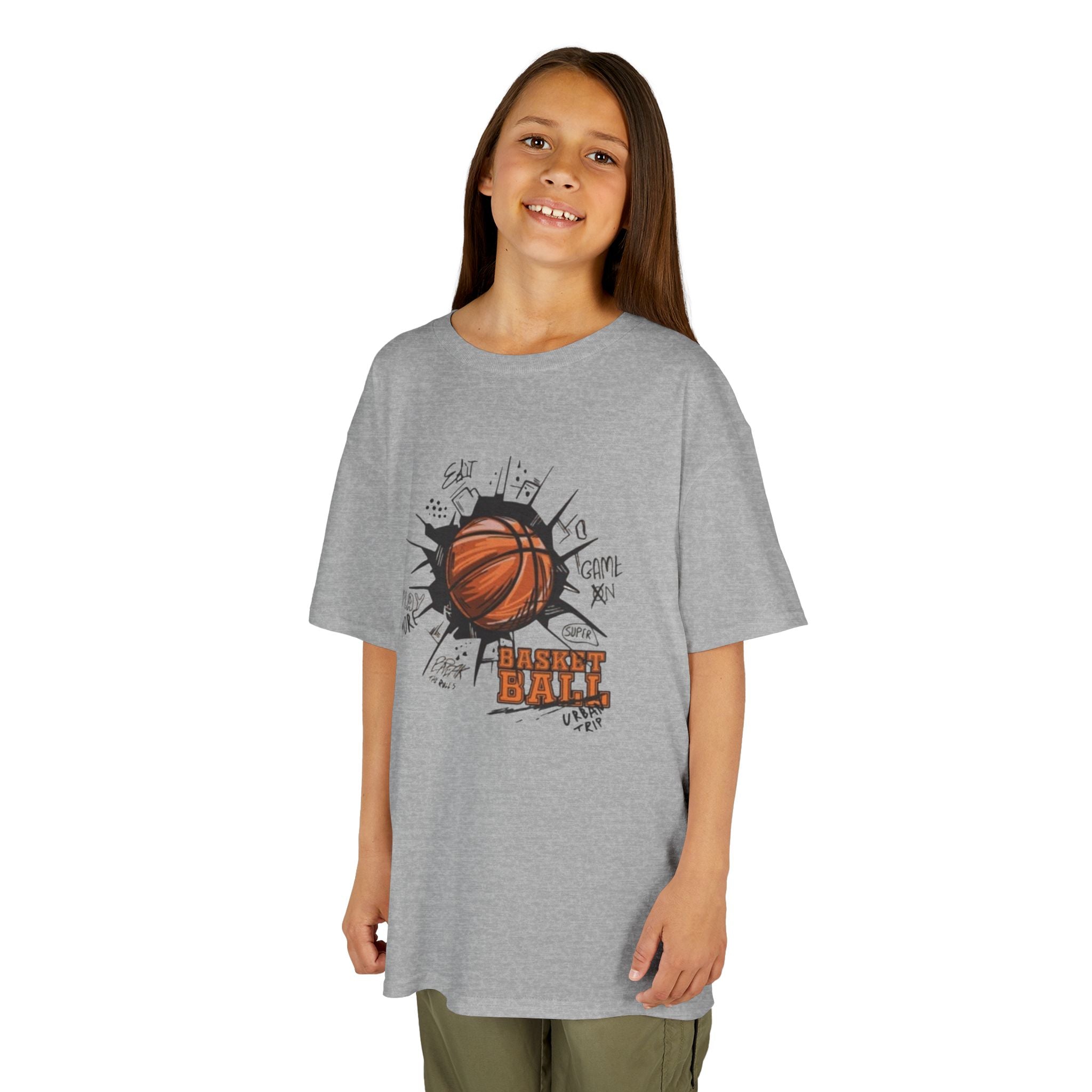 Kids Basketball Tee — Slam Dunk Graphic Shirt