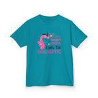 Kids T-Shirt — Cute Smart And A Little Bit Dramatic Unicorn Tee