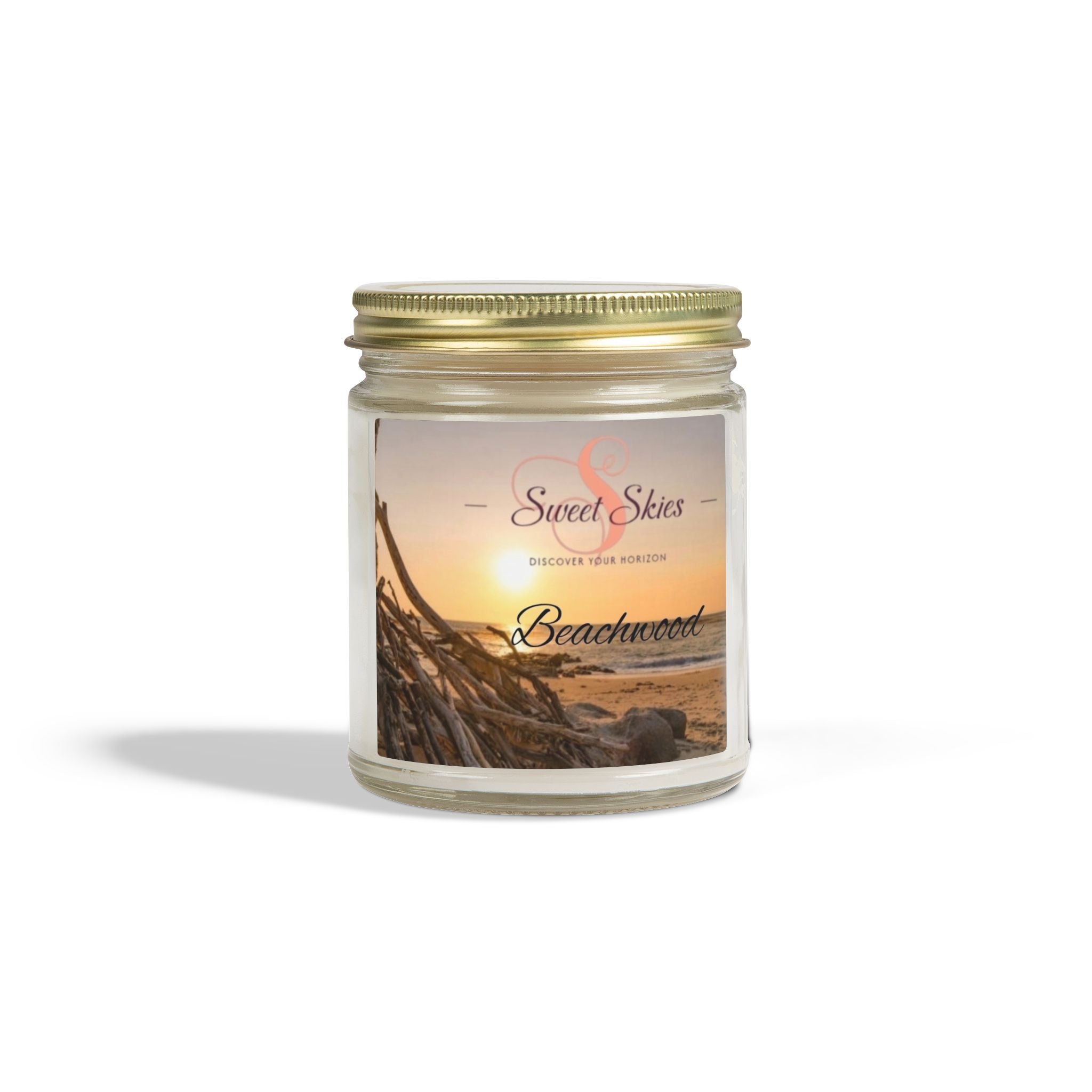 Beachwood Coconut Apricot Wax Candle (9oz)