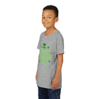 Youth Tee — Happy St. Patrick's Day Green Lettering Kids Shirt