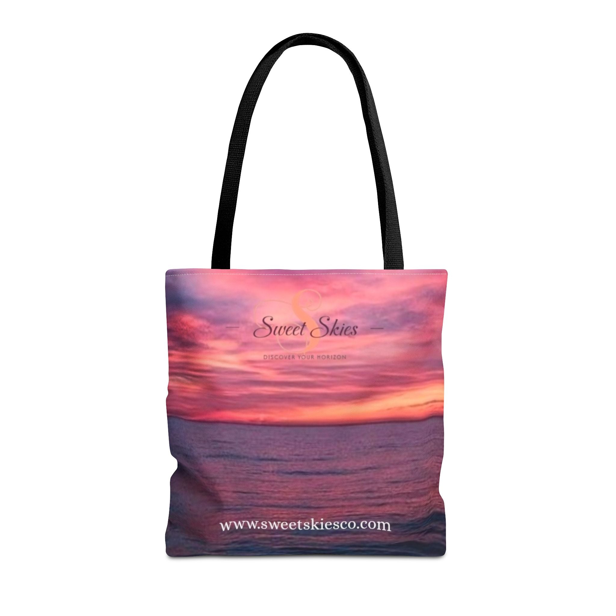Sunset Beach Tote Bag – "Sweet Skies" Scenic All-Over Print